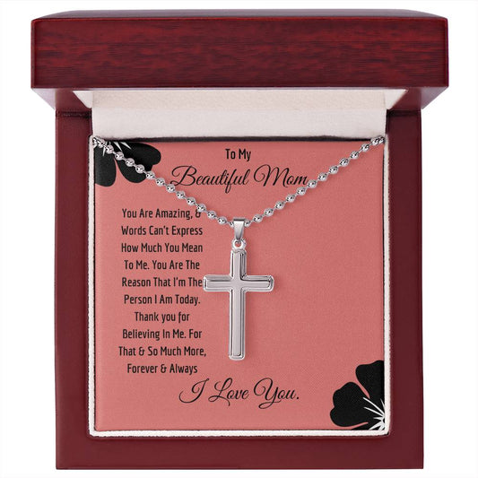 My Beautiful Mom - Cross Necklace
