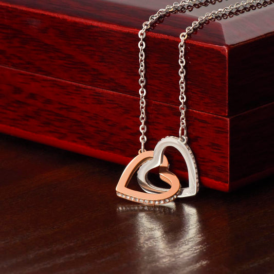 To My Amazing Wife- Interlocking Hearts Necklace