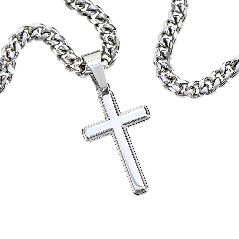 To Our Son Necklace Philippians 4:13 - Love Mom & Dad